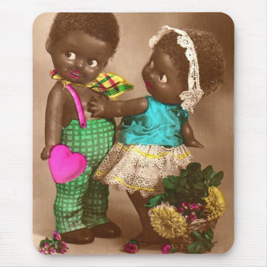 1920s Black Dolls in Love Mousepad (Vorne)