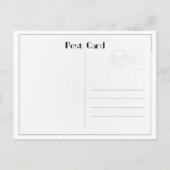 1920s Cocktail Elegance Flapper Girl Postkarte (Rückseite)