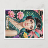 1920s Cocktail Elegance Flapper Girl Postkarte (Vorderseite)