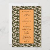 1920's Flapper Halloween Party Invitation  Einladung (Rückseite)