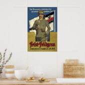 1920s German Sparkling Wine Poster Feist-Feldgrau (Küche)