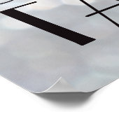 1920's Time to Drink Champagne Poster Silber (Ecke)