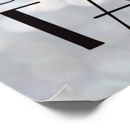 1920's Time to Drink Champagne Poster Silber (Ecke)