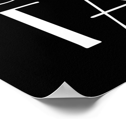 1920's Time to Drink Champagner Poster schwarz (Ecke)