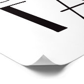 1920's Time to Drink Champagner Poster weiß (Ecke)