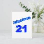 1921 19 21 POSTKARTE (Stehend Vorderseite)