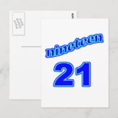 1921 19 21 POSTKARTE (Vorne/Hinten)