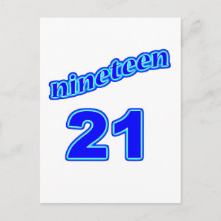 1921 19 21 POSTKARTE