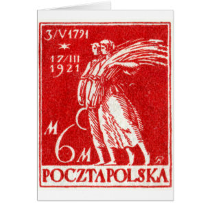 1921 6m polnische Porto-Briefmarke