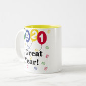 1921 ein großes Jahr-Geburtstag Zweifarbige Tasse (Vorderseite Links)