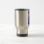 1921 Fahrräder blau Reisebecher (Mittel)