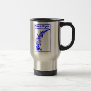 1921 Fahrräder blau Reisebecher