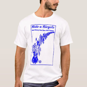 1921 Fahrräder blau T-Shirt