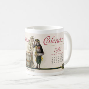 1921 LIFE'S ILLUSTRATED KALENDER KAFFEETASSE