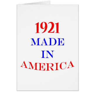 1921 machte in Amerika