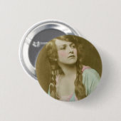 1921 Real Foto Postkarte Button (Vorne & Hinten)
