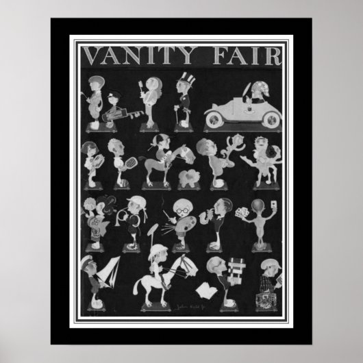 1921 Vanity Fair "Interests" Poster (Vorne)