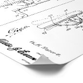 1921 Vintage Chiropraktische Tafelpatente Art Prin Poster (Ecke)