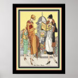 1922 Art Deco Fashion Illustration Poster<br><div class="desc">1922,  Art Deco,  Mode Illustration aus Art Gout Beaute Magazine. 18x24 hier gezeigt,  aber mehrere Größen zur Verfügung,  sowie,  Stretched Leinwand.</div>