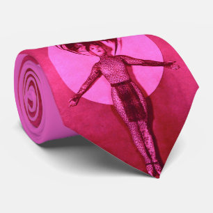1922 ausgefallenes Filmstar-Outfit-Druck - rosa Krawatte