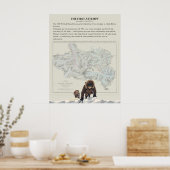 1922 Britische Everest-Expedition Vintage-Kartenku Poster (Küche)