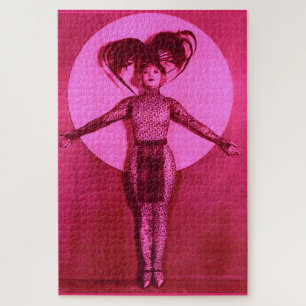 1922 dball-Filmstar aufstehen - rosa Puzzle
