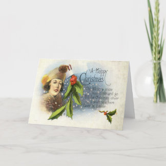 1922 Ein frohes Weihnachtsfest Feiertagskarte