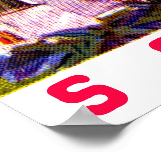 1922 Eisenbahn-Tageszug Poster (Ecke)