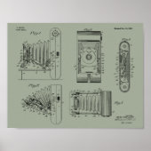 1922 Faltkamera Patent Art Zeichnend Druck Poster (Vorne)