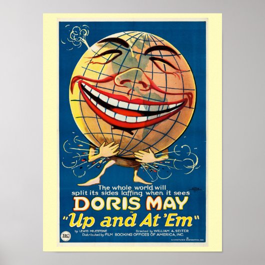 1922 Film Up and at 'Em Poster (Vorne)