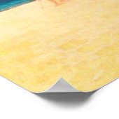 1922 Golf Aquarell Print Poster (Ecke)