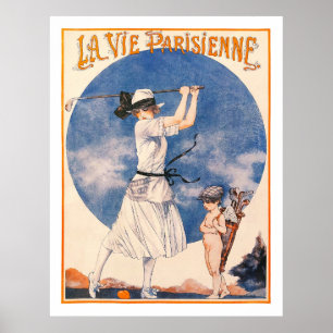 1922 la Parisienne Golf Print Poster