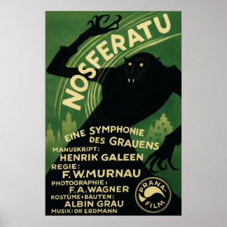 1922 Nosferatu Klassiker Stummfilm neu interpretie Poster
