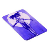 1922 oddball-Filmstar steht auf - blau Magnet (Rechte Seite)