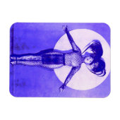 1922 oddball-Filmstar steht auf - blau Magnet (Horizontal)