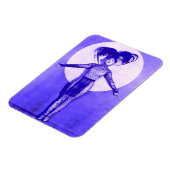 1922 oddball-Filmstar steht auf - blau Magnet (Linke Seite)