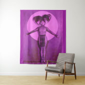 1922 oddball star get up - lavender wandteppich (Beispiel)