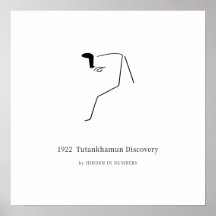 1922 Tutanchamun Entdeckung Minimalistisch