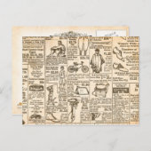 1922 Vintage Zeitungswerbung Postkarte (Vorne/Hinten)