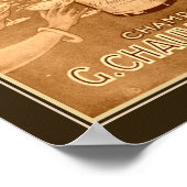 1923 Art Deco Champagne Ad. Poster (Ecke)