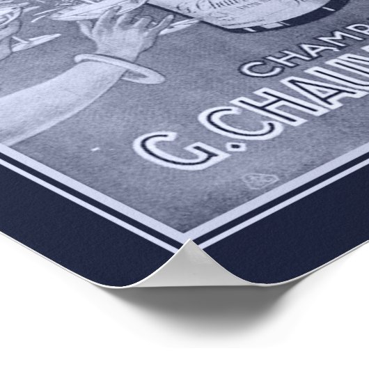 1923 Art Deco Champagne Ad Poster (Ecke)