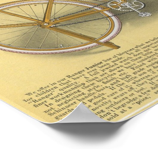 1923 Boys Junior Ranger Bicycle Ad Art Poster (Ecke)