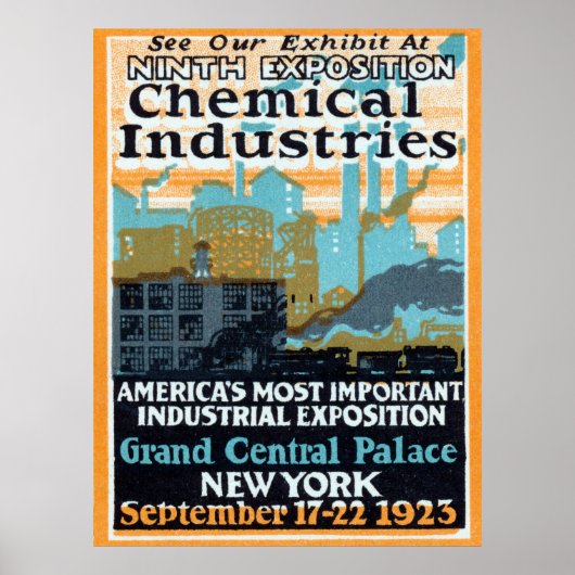 1923 Exposition der chemischen Industrie Poster (Vorne)