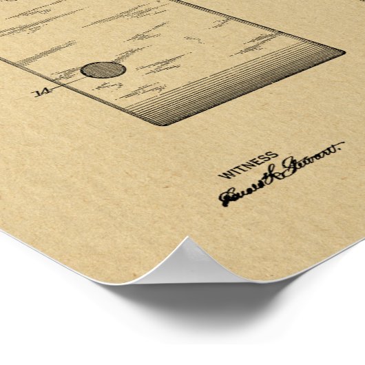 1923 Kompaktkamera Patentkunst Zeichnend Print Poster (Ecke)