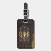 1923 Poster einer Kirche mit festgeklemmtem Glasfe Gepäckanhänger (Vorderseite vertikal)