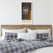 1923 Poster einer Kirche mit festgeklemmtem Glasfe Leinwanddruck (Insitu (Schlafzimmer))