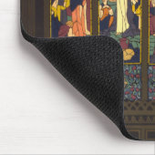 1923 Poster einer Kirche mit festgeklemmtem Glasfe Mousepad (Ecke)