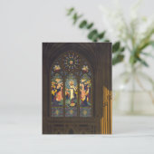 1923 Poster einer Kirche mit festgeklemmtem Glasfe Postkarte (Stehend Vorderseite)