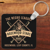 1923 Rosewood Stars Negro League Baseball Legacy Schlüsselanhänger (Rückseite)