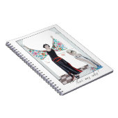 1923 "Schauen Sie sich meine Flügel an!" Mode Illu Notizblock (Rechte Seite)